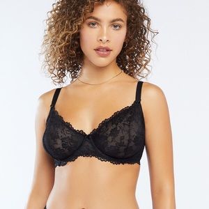 Floral Lace Unlined Bra